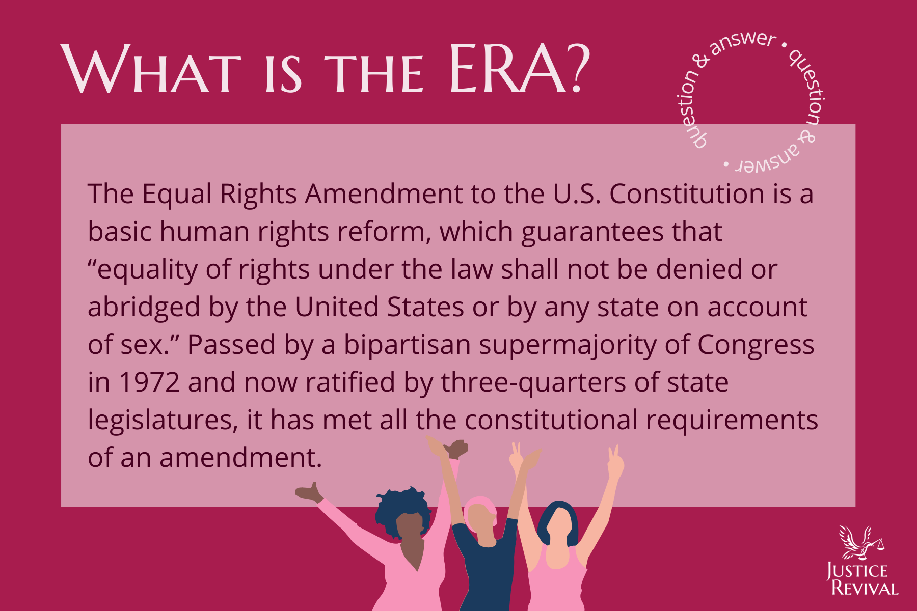 Explore The Equal Rights Amendment - Justice Revival